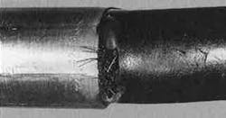 Lengthening or re-routing the hose assembly to allow for some slack will help fix a hose which has burst at the fitting. Lengthening or re-routing the hose assembly to allow for some slack will help fix a hose which has burst at the fitting.