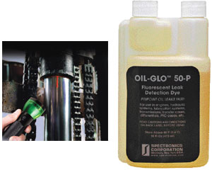 Fluid dye glows bright red for easy leak detection Power & Motion