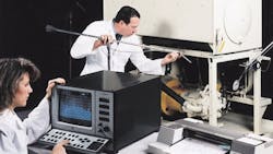 Fig. 1. Power units are notorious for generating most of the noise in a hydraulic system. An important step toward quieting them down involves first determining the nature and sources of noise. Fig. 1. Power units are notorious for generating most of the noise in a hydraulic system. An important step toward quieting them down involves first determining the nature and sources of noise.