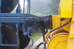 The connection helps to improve traction between steel wheels and rails. The connection helps to improve traction between steel wheels and rails.