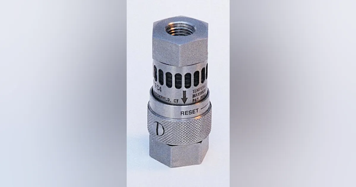 Heat automatically closes pneumatic safety valve | Power & Motion