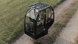 The 3D printed excavator will feature a carbon fiber cab designed by a student team at the University of Illinois at Urbana Champaign, and printed at the Oak Ridge National Labs. The 3D printed excavator will feature a carbon fiber cab designed by a student team at the University of Illinois at Urbana Champaign, and printed at the Oak Ridge National Labs.