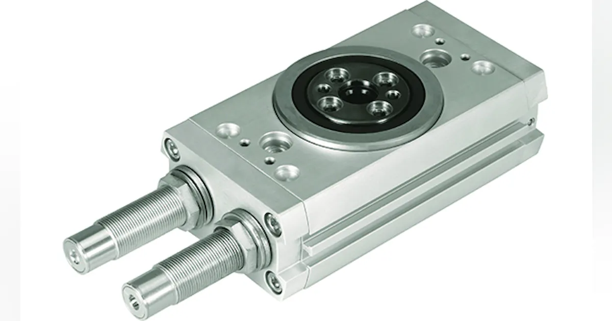 Pneumatic Rotor Drive Pneumatic Twin-Piston Semi-Rotary Drive | Power & Motion Tech