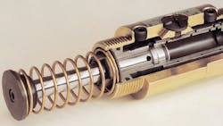 Cutaway photo of industrial shock absorber courtesy of Ace Controls Cutaway photo of industrial shock absorber courtesy of Ace Controls