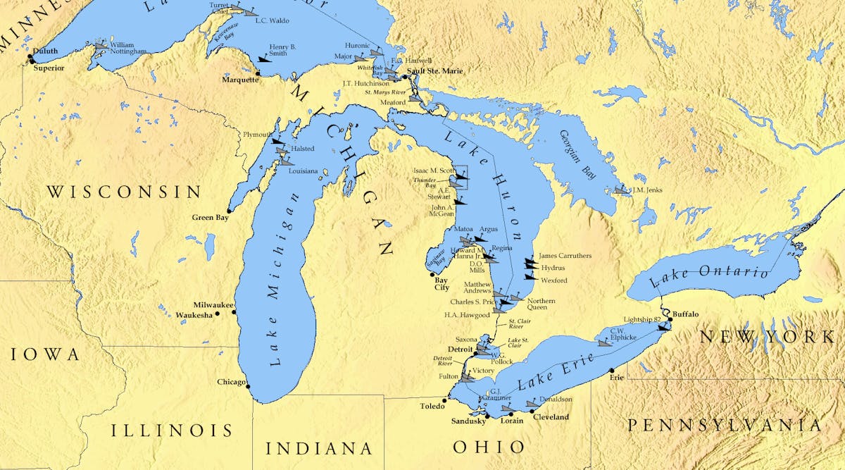 Hydraulicspneumatics 3332 Great Lakes 1913 Storm Shipwrecks Crop