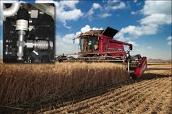 Case IH 7240 combine with two hydraulic systems Case IH 7240 combine with two hydraulic systems