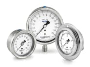 Pressure Gauges Feature Stainless-Steel Construction