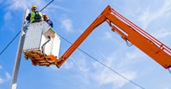 Working on power line Working on power line