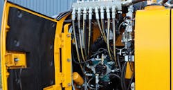 DDP hydraulics closeup DDP hydraulics closeup