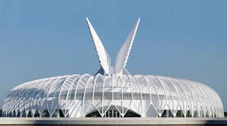Long-stroke hydraulic cylinders take center stage in transmitting motion to an array of architectural elements atop Florida Polytechnic&rsquo;s Innovation Science &amp; Technology Building.