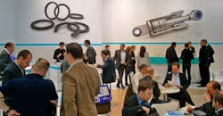 Crowded booth Crowded booth