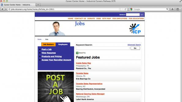 ICP job board simplifies searching Power & Motion