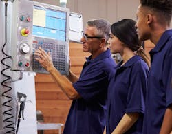 Students being mentored Students being mentored