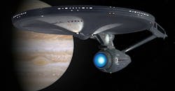 U.S.S. Enterprise orbiting Jupiter U.S.S. Enterprise orbiting Jupiter