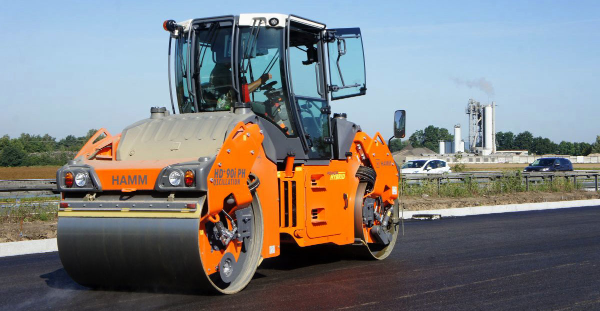 Asphalt Roller’s Hybrid Drive Goes Beyond Fuel Savings Power & Motion