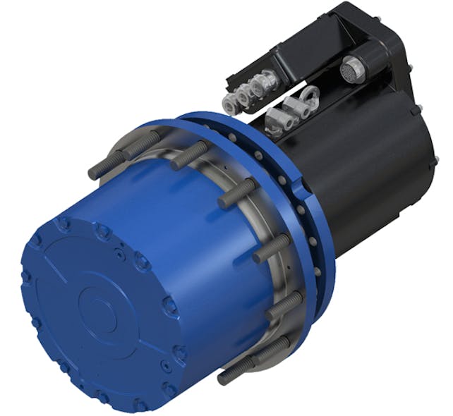 Modular software turns the electric components of the mobile machine into one coordinated electrical system and simplifies the component integration into the vehicle control architecture.