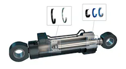 Freudenberg’s Perfect Cylinder uses a piston sealing system (Guivex Piston Guide Band and HDP 330 Piston Seal) and a rod sealing system (Guivex Rod guide band, 94 AU 30000 U-cup rod seal and 94 AU 30000 rod wiper). Freudenberg’s Perfect Cylinder uses a piston sealing system (Guivex Piston Guide Band and HDP 330 Piston Seal) and a rod sealing system (Guivex Rod guide band, 94 AU 30000 U-cup rod seal and 94 AU 30000 rod wiper).