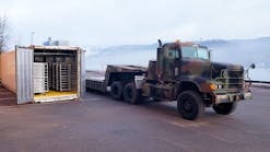 National Guard truck and trailer