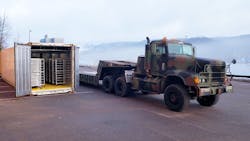 National Guard truck and trailer National Guard truck and trailer