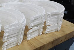 Eaton used 3D printing to address critical protective equipment shortfalls. Hundreds of thousands of face shields are being supplied to hospitals in fight against COVID-19. Eaton used 3D printing to address critical protective equipment shortfalls. Hundreds of thousands of face shields are being supplied to hospitals in fight against COVID-19.