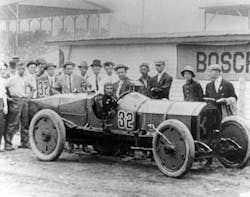 Winner of the 1911 Indy 500, the Marmon Wasp. Winner of the 1911 Indy 500, the Marmon Wasp.
