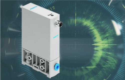 Festo&rsquo;s VEAB piezo valve precisely controls infusion pressure with its fast switching times. The valve&rsquo;s silent operation and low power consumption are ideal for this medical device.