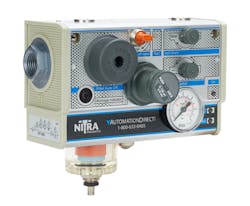 This total air prep (TAP) unit contains all the major components and controls for air preparation.