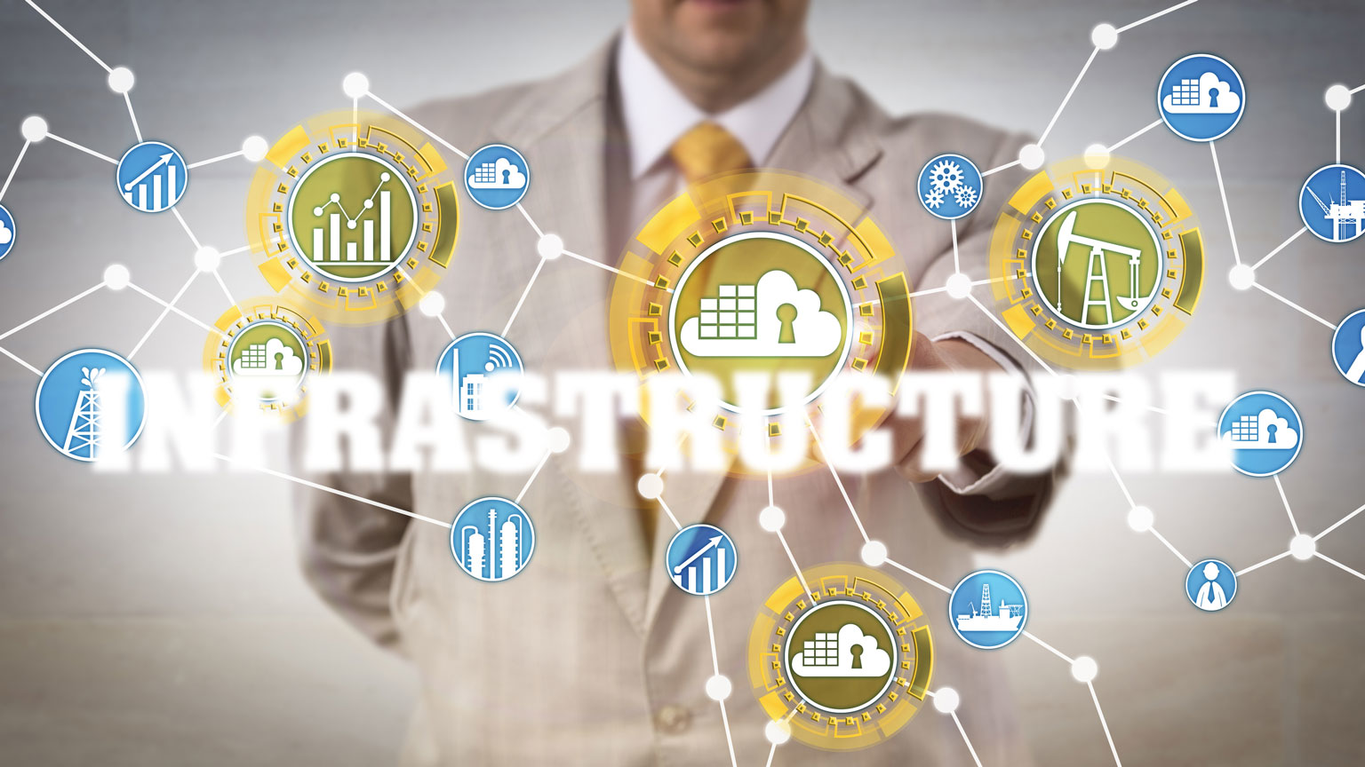 Artist's rendering of infrastructure