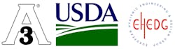 (l-r) 3A, U.S. Dept. of Agriculture, European Hygienic Engineering & Design Group (l-r) 3A, U.S. Dept. of Agriculture, European Hygienic Engineering & Design Group