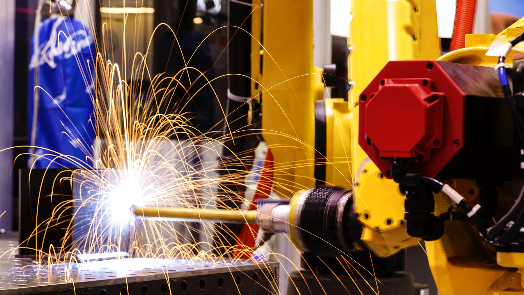 Motion welding robot