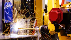 Motion welding robot