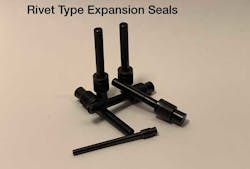 Rivet type expansion seals Rivet type expansion seals