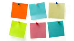 Post-It Notes pinned to a wall
