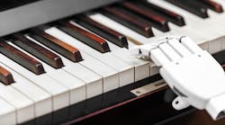 Robot playing a piano Robot playing a piano