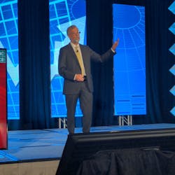 Economist Alan Beaulieu speaks at the National Fluid Power Association&rsquo;s annual Industry and Economic Outlook Conference.