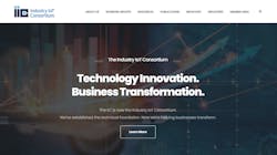 Industry IoT Consortium homepage screenshot Industry IoT Consortium homepage screenshot