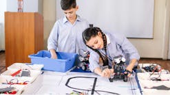 Children working on a STEM project