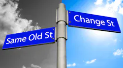 Same old or change street sign