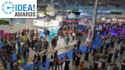 IDEA! Awards logo with show floor photo IDEA! Awards logo with show floor photo