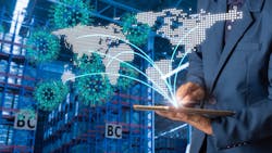 Artist's rendition of automation in manufacturing Artist's rendition of automation in manufacturing