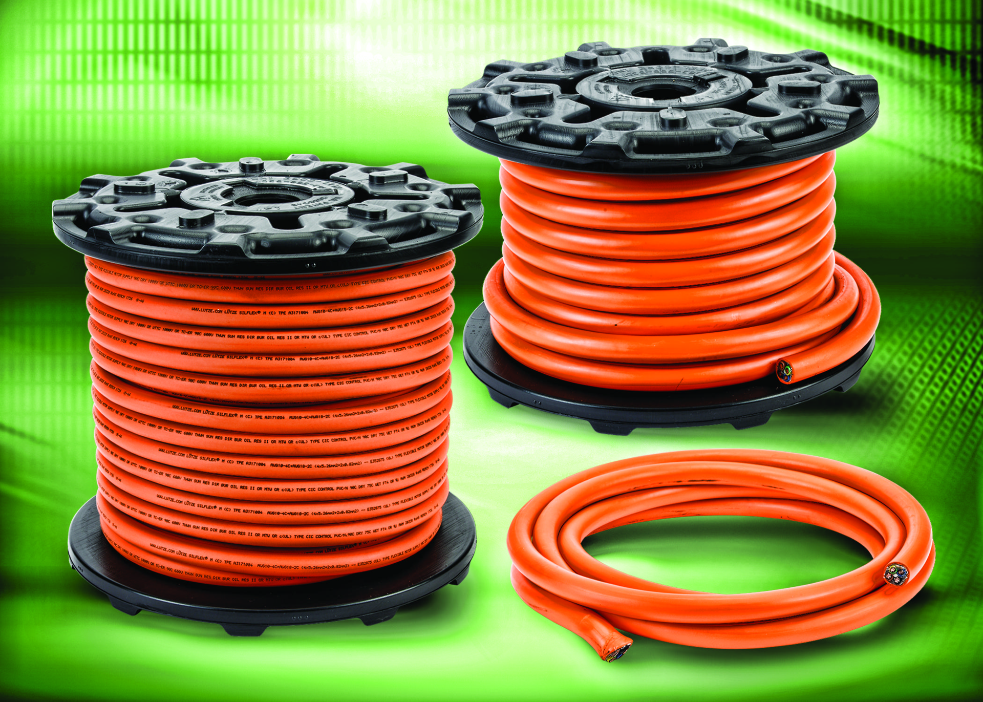 The LUTZE SILFLEX multi-conductor control cable