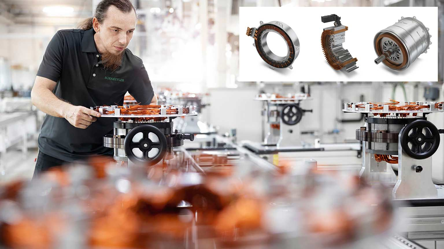 Electric motors photo collage