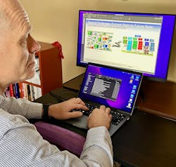 Author Tom Gill at work on a process re-engineering project. Author Tom Gill at work on a process re-engineering project.