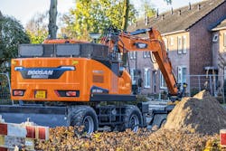 Danfoss' Editron has provided electric motors and other components for Doosan's new electric 16-ton wheeled excavator. Danfoss' Editron has provided electric motors and other components for Doosan's new electric 16-ton wheeled excavator.