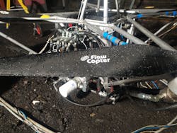 The world’s first hydraulic hybrid multicopter was designed by Flowcopter. The world’s first hydraulic hybrid multicopter was designed by Flowcopter.