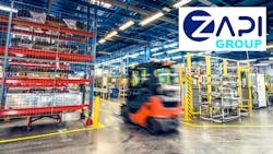 Fork lift image and ZAPI GROUP logo Fork lift image and ZAPI GROUP logo