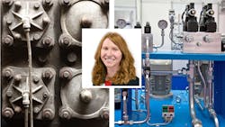 Technologies montage with Sara Jensen headshot Technologies montage with Sara Jensen headshot