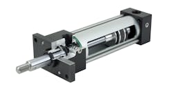 This cut-away image of the new DSNB, an NFPA-compliant cylinder from Festo, shows the precision engineering and quality components that went into this pneumatic actuator.