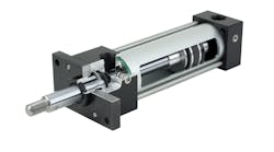 This cut-away image of the new DSNB, an NFPA-compliant cylinder from Festo, shows the precision engineering and quality components that went into this pneumatic actuator.