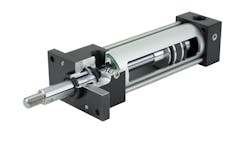 This cut-away image of the new DSNB, an NFPA-compliant cylinder from Festo, shows the precision engineering and quality components that went into this pneumatic actuator. This cut-away image of the new DSNB, an NFPA-compliant cylinder from Festo, shows the precision engineering and quality components that went into this pneumatic actuator.